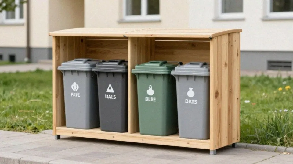 Jak zorganizować segregację w zabudowie śmietnika?