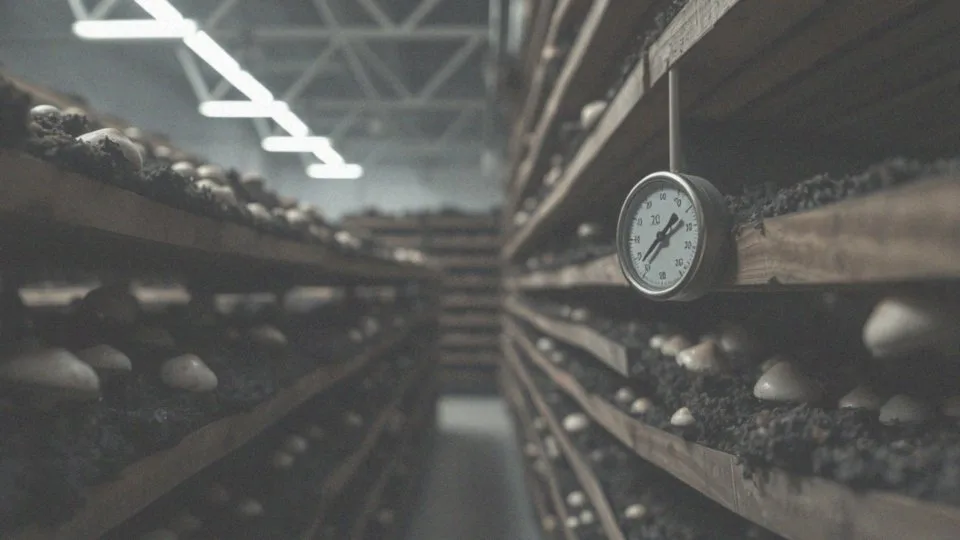 Jakie warunki temperaturowe są optymalne dla pieczarek?