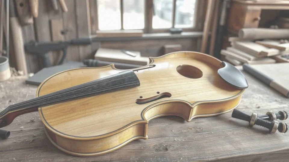 Jakie są kluczowe elementy pudła rezonansowego skrzypiec?