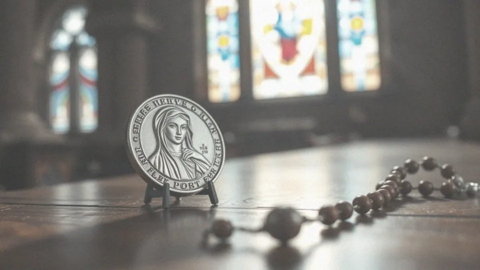 Co symbolizuje wizerunek Matki Boskiej na medaliku?