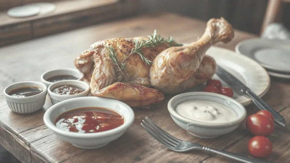 Jakie są popularne sosy, które można podać z udźcem z indyka?