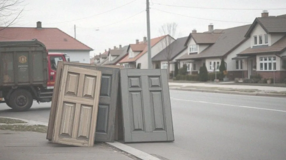 Jakie usługi komunalne oferują wywóz starych drzwi?