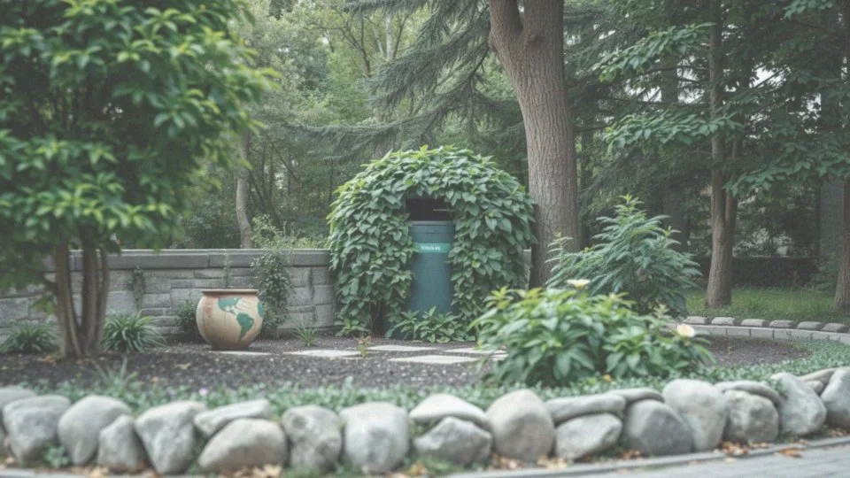 Jakie są sposoby na estetyczną aranżację przestrzeni wokół śmietnika?