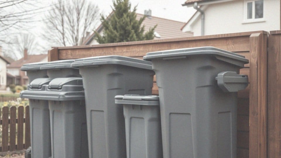 Jakie pojemności koszy na śmieci można zabudować?