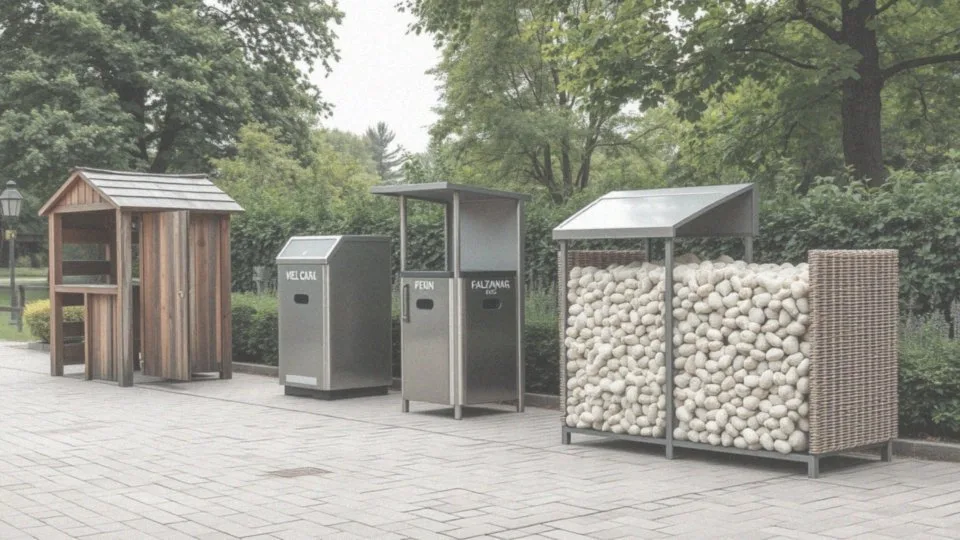 Jakie typy obudów na kosze na śmieci są dostępne na rynku?