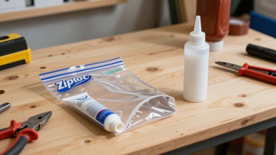 Jak użyć plastikowej torby lub butelki do nakładania silikonu?