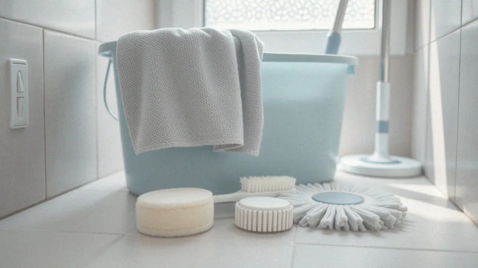 Jakie delikatne akcesoria są najlepsze do czyszczenia płytek?