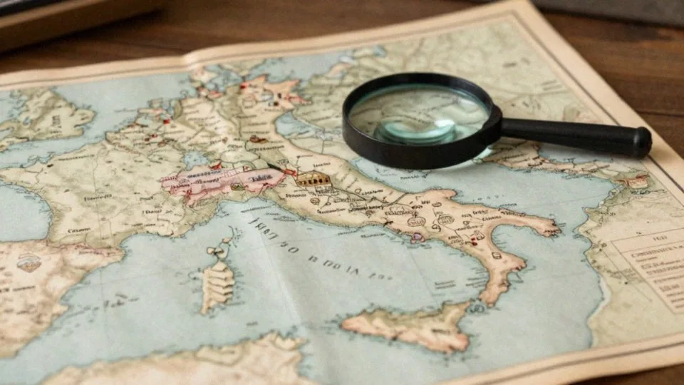 Czy mapa pokazuje zabytki i obiekty UNESCO?