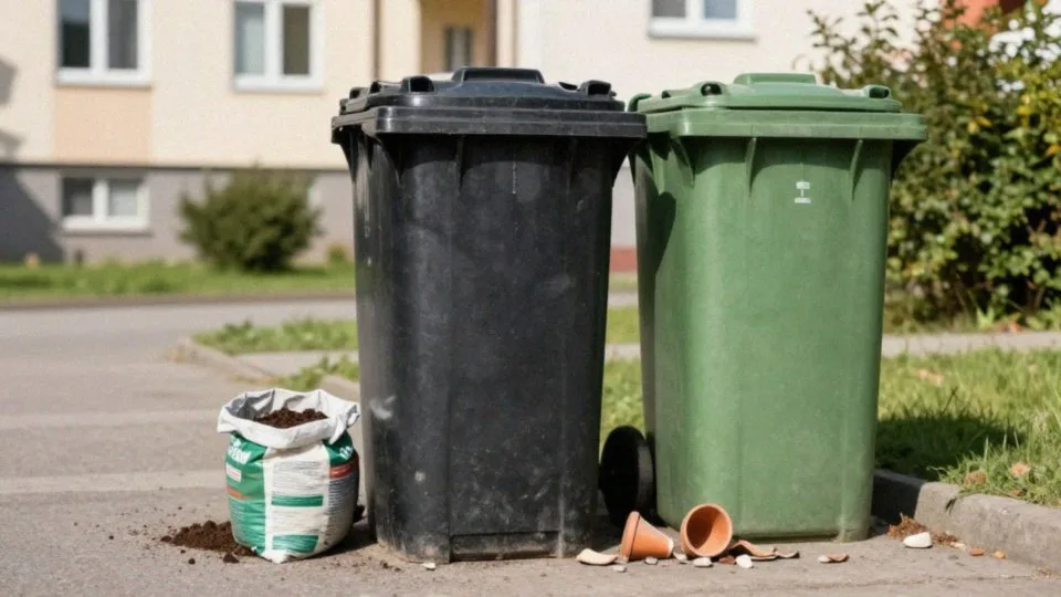 Czy ziemię z doniczek można wyrzucić do bioodpadów?