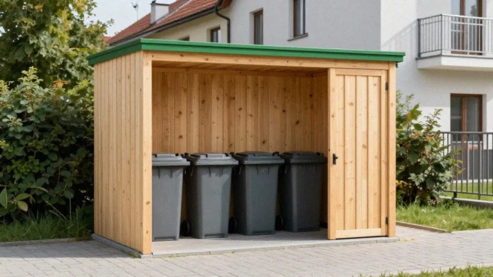 Jakie wymiary śmietnika i pojemników przewidzieć?