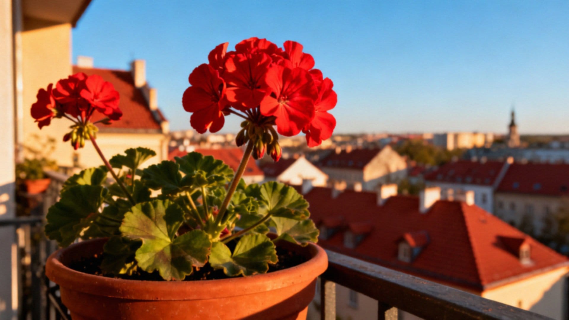 Pelargonia — kiedy wystawić na balkon i jak o nią dbać?